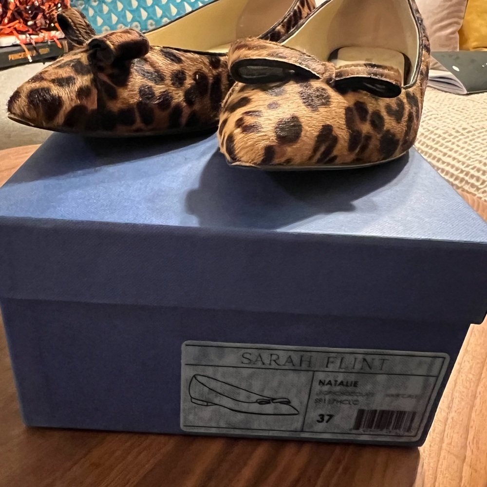 Sarah Flint Natalie Flat in Chocolate Leopard print - Picture 5 of 8